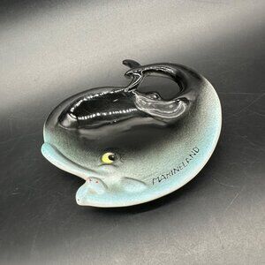 Vintage Trinket Dish Marineland Whale Anthropomorphic Kitsch Canada Souvenir